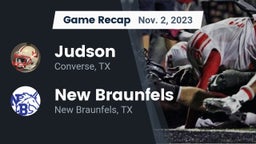 Recap: Judson  vs. New Braunfels  2023