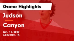 Judson  vs Canyon  Game Highlights - Jan. 11, 2019