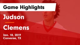Judson  vs Clemens  Game Highlights - Jan. 18, 2019