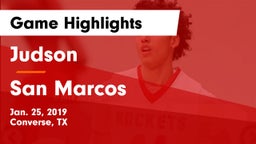 Judson  vs San Marcos  Game Highlights - Jan. 25, 2019