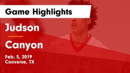 Judson  vs Canyon  Game Highlights - Feb. 5, 2019