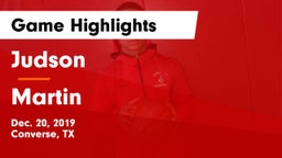 Judson  vs Martin  Game Highlights - Dec. 20, 2019