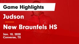 Judson  vs New Braunfels HS Game Highlights - Jan. 10, 2020