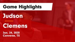 Judson  vs Clemens  Game Highlights - Jan. 24, 2020