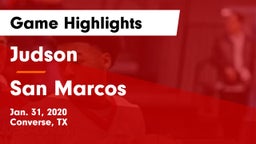 Judson  vs San Marcos  Game Highlights - Jan. 31, 2020