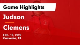 Judson  vs Clemens  Game Highlights - Feb. 18, 2020