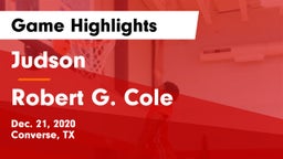 Judson  vs Robert G. Cole  Game Highlights - Dec. 21, 2020