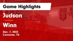 Judson  vs Winn  Game Highlights - Dec. 7, 2023