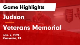 Judson  vs Veterans Memorial  Game Highlights - Jan. 2, 2024