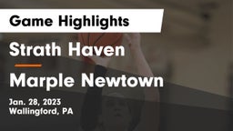 Strath Haven  vs Marple Newtown  Game Highlights - Jan. 28, 2023