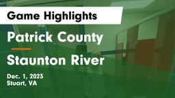 Patrick County  vs Staunton River  Game Highlights - Dec. 1, 2023