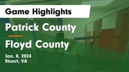 Patrick County  vs Floyd County  Game Highlights - Jan. 8, 2024