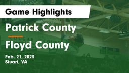 Patrick County  vs Floyd County  Game Highlights - Feb. 21, 2023