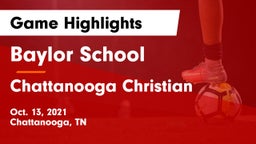 Baylor School vs Chattanooga Christian  Game Highlights - Oct. 13, 2021