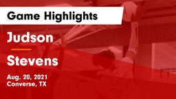 Judson  vs Stevens  Game Highlights - Aug. 20, 2021