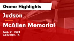 Judson  vs McAllen Memorial  Game Highlights - Aug. 21, 2021