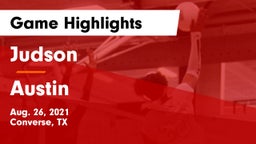 Judson  vs Austin  Game Highlights - Aug. 26, 2021