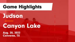 Judson  vs Canyon Lake  Game Highlights - Aug. 20, 2022