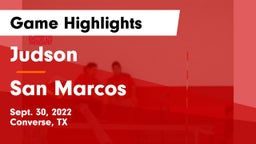 Judson  vs San Marcos  Game Highlights - Sept. 30, 2022