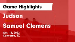 Judson  vs Samuel Clemens  Game Highlights - Oct. 14, 2022