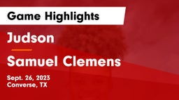 Judson  vs Samuel Clemens  Game Highlights - Sept. 26, 2023