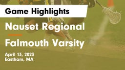 Nauset Regional  vs Falmouth Varsity Game Highlights - April 13, 2023