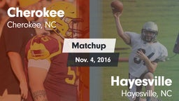 Matchup: Cherokee  vs. Hayesville 2016