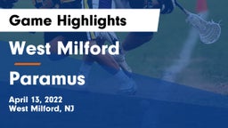 West Milford  vs Paramus  Game Highlights - April 13, 2022