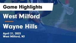 West Milford  vs Wayne Hills  Game Highlights - April 21, 2023