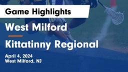 West Milford  vs Kittatinny Regional  Game Highlights - April 4, 2024