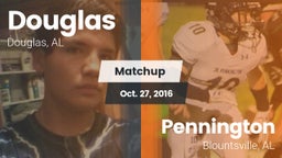 Matchup: Douglas  vs. Pennington  2016