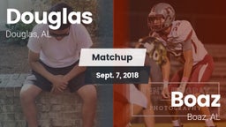 Matchup: Douglas  vs. Boaz  2018