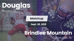 Matchup: Douglas  vs. Brindlee Mountain  2018