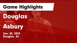 Douglas  vs Asbury  Game Highlights - Jan. 30, 2023
