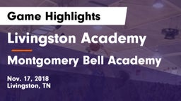 Livingston Academy vs Montgomery Bell Academy Game Highlights - Nov. 17, 2018