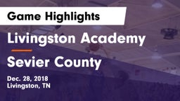 Livingston Academy vs Sevier County  Game Highlights - Dec. 28, 2018