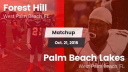 Matchup: Forest Hill High vs. Palm Beach Lakes  2016