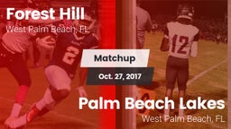 Matchup: Forest Hill High vs. Palm Beach Lakes  2017