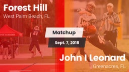 Matchup: Forest Hill High vs. John I Leonard  2018