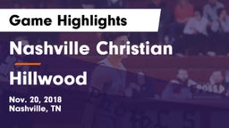 Nashville Christian  vs Hillwood  Game Highlights - Nov. 20, 2018