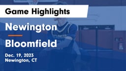 Newington  vs Bloomfield  Game Highlights - Dec. 19, 2023
