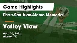 Pharr-San Juan-Alamo Memorial  vs Valley View  Game Highlights - Aug. 30, 2022