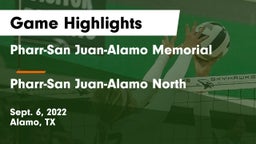 Pharr-San Juan-Alamo Memorial  vs Pharr-San Juan-Alamo North  Game Highlights - Sept. 6, 2022