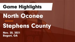North Oconee  vs Stephens County  Game Highlights - Nov. 20, 2021