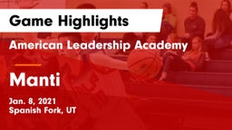 American Leadership Academy  vs Manti  Game Highlights - Jan. 8, 2021