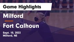 Milford  vs Fort Calhoun  Game Highlights - Sept. 10, 2022