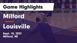 Milford  vs Louisville  Game Highlights - Sept. 10, 2022
