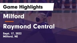 Milford  vs Raymond Central  Game Highlights - Sept. 17, 2022