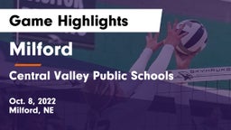 Milford  vs Central Valley Public Schools Game Highlights - Oct. 8, 2022