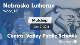 Matchup: Nebraska Lutheran vs. Central Valley Public Schools 2016